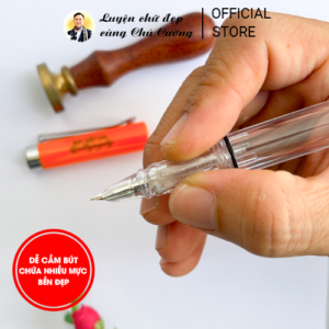 Bút Việt C46 Calligraphy ngòi lá tre nhỏ | Thanh Đậm rõ - Ảnh 4
