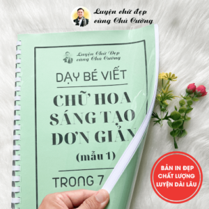 Dạy Bé Viết Chữ Hoa Sáng Tạo Đơn Giản mẫu 1 (Đọc Kỹ Mô Tả) - Ảnh 4