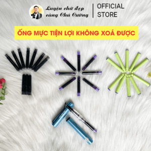 30 ống mực KHÔNG XOÁ ĐƯỢC tiện lợi (tím, xanh dương, đen)