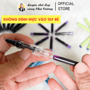 30 ống mực KHÔNG XOÁ ĐƯỢC tiện lợi (tím, xanh dương, đen) - Ảnh 3