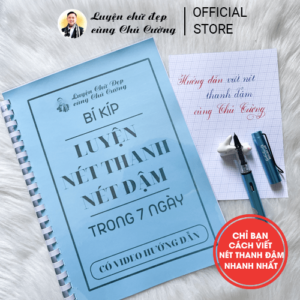 Bí Kíp Luyện Nét Thanh Nét Đậm trong 7 ngày cùng Chú Cường (đọc kỹ mô tả) - Ảnh 4