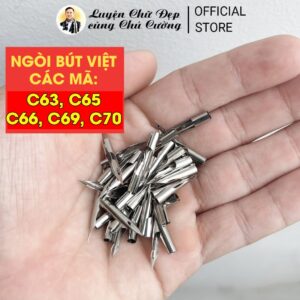 5 cái Ngòi Bút Việt | Thanh Đậm Không Gai các mã: C63, C65, C66, C69, C70