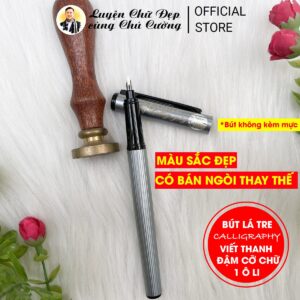 Bút Việt C41 Calligraphy | Bút Lá Tre viết nâng cao nét thanh đậm rất đẹp cỡ chữ 1 ô li (đọc kỹ mô tả) - Ảnh 4