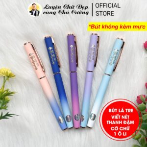 Bút Việt C51 Calligraphy | Bút Lá Tre viết nâng cao nét thanh đậm rất đẹp cỡ chữ 1 ô li (đọc kỹ mô tả) - Ảnh 4