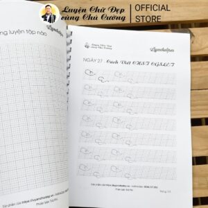Lộ Trình Luyện Chữ Đẹp (cuốn 3) Hướng Dẫn Cách Viết Chữ Hoa Sáng Tạo Kiểu Đơn Giản (đọc kỹ mô tả) - Ảnh 4