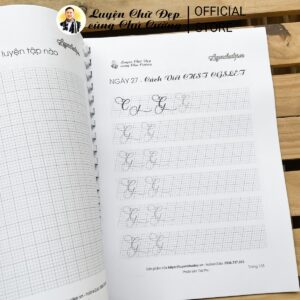 Lộ Trình Luyện Chữ Đẹp (cuốn 3) Hướng Dẫn Cách Viết Chữ Hoa Sáng Tạo Kiểu Đơn Giản (đọc kỹ mô tả) - Ảnh 3