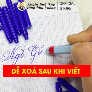 [1 HỘP] 30 Ống Mực Xoá Được Cao Cấp dành cho bé Luyện Chữ Đẹp - Ảnh 4