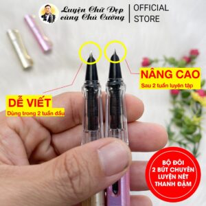 2 bút chuyên luyện nét thanh nét đậm | TẶNG Bí Kíp Luyện Nét Thanh Nét Đậm (đọc kỹ mô tả) - Ảnh 6