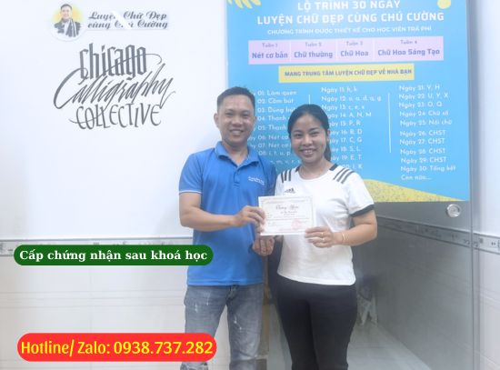 Cấp chứng chỉ luyện chữ đẹp