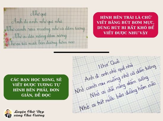 Khoá học luyện viết chữ đẹp bút bi