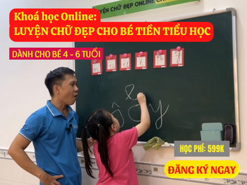 Khoá học Luyện Chữ Đẹp tiền tiểu học