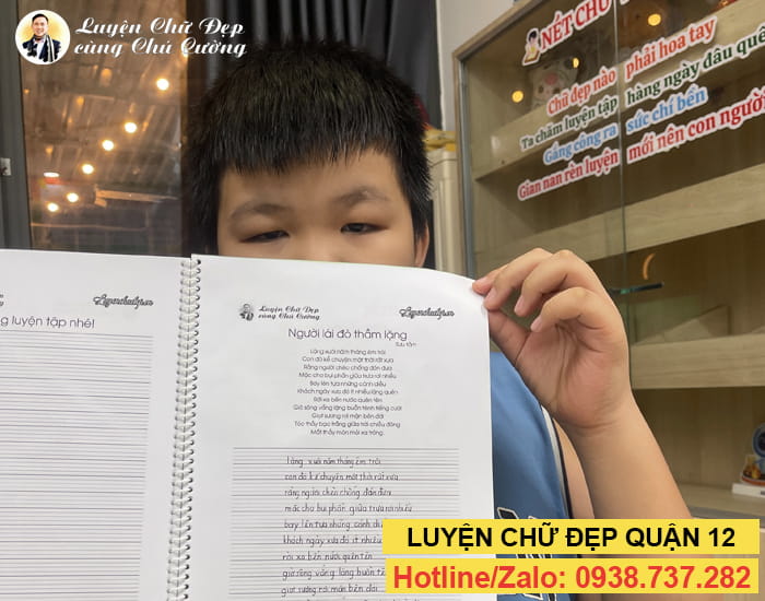Luyện chữ cho học sinh cấp 2, cấp 3 tại Quận 12 