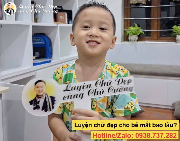 Luyện chữ đẹp cho bé cần nhiều thời gian hơn so với người lớn
