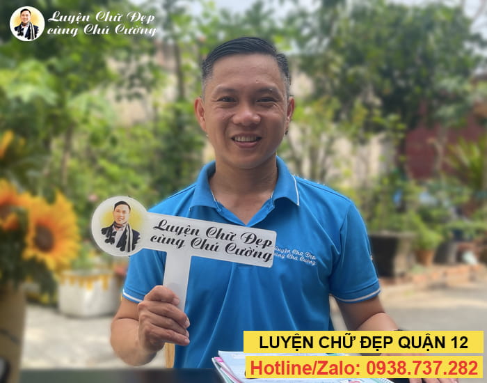 Lớp luyện chữ đẹp cùng Chú Cường tại khu vực quận 12