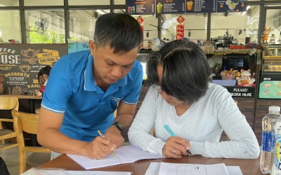 Luyện nét cơ bản và cầm bút