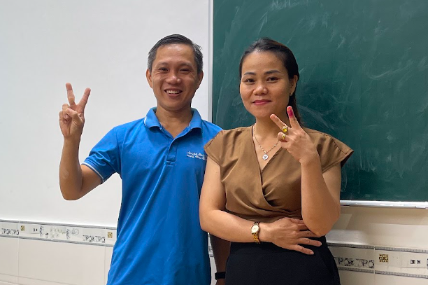 Học viên Chú Cường chữ viết đẹp