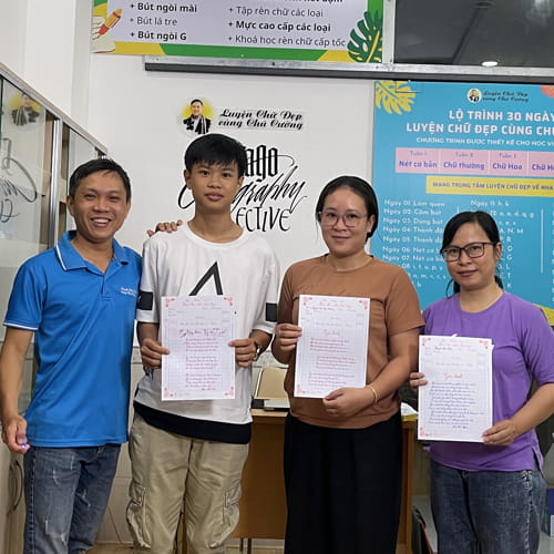 Góc Học Viên Luyện Chữ Đẹp