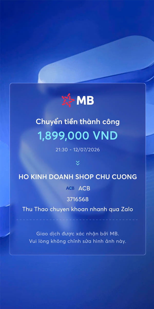Học viên Thu Thảo thanh toán