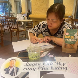 Học viên Chị Dũng luyện chữ Gò Vấp