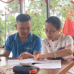 Học viên Chị Trang luyện chữ Gò Vấp