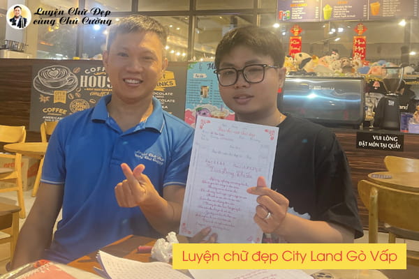 Lớp luyện chữ đẹp CityLand Gò Vấp uy tín cùng Chú Cường cho người lớn và trẻ em