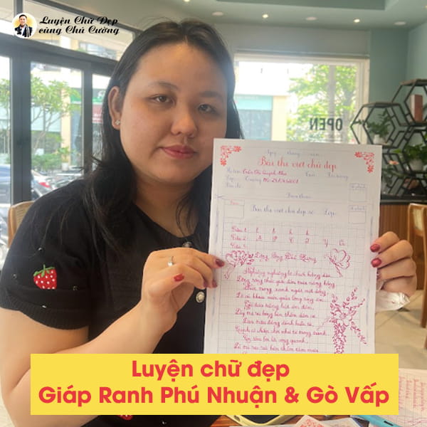 Khóa luyện chữ đẹp tại Phú Nhuận và Gò Vấp giúp cải thiện nét chữ viết nhanh và đúng chuẩn