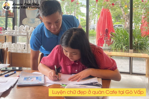 Lớp luyện chữ đẹp tại quán cafe ở Gò Vấp không gian yên tĩnh thư giãn cùng Chú Cường