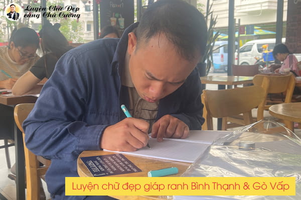 Kết quả bài tập uốn nắn nét chữ nét đều của học viên lớp rèn chữ Gò Vấp Bình Thạnh